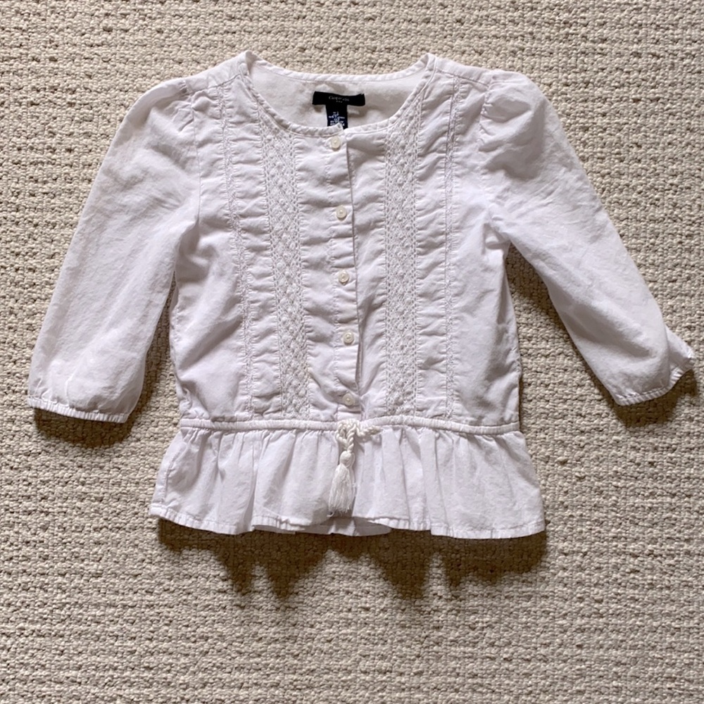 Gap Kids - 6/7 Size - 100% Cotton - Peplum Top